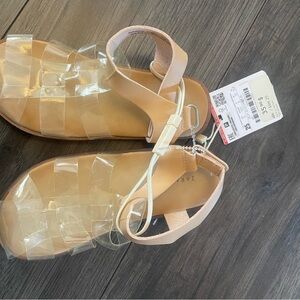 Zara Girls Beige Sandals